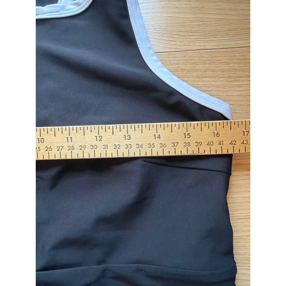 Sage Collective Womens Black White Racerback Athletic Tennis Golf Dress Large - Picture 4 of 5
